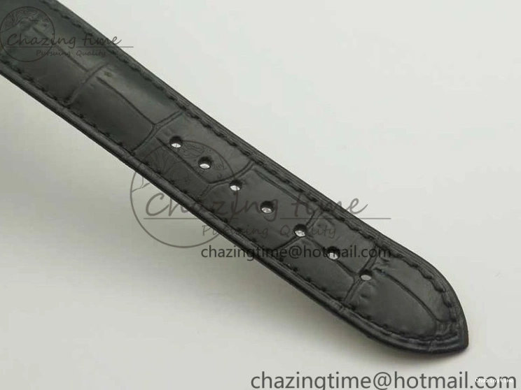 0316 De Ville Prestige Small Second TWF 1:1 Best Edition Black Dial on Black Leather Strap MIYOTA Resilient 8037